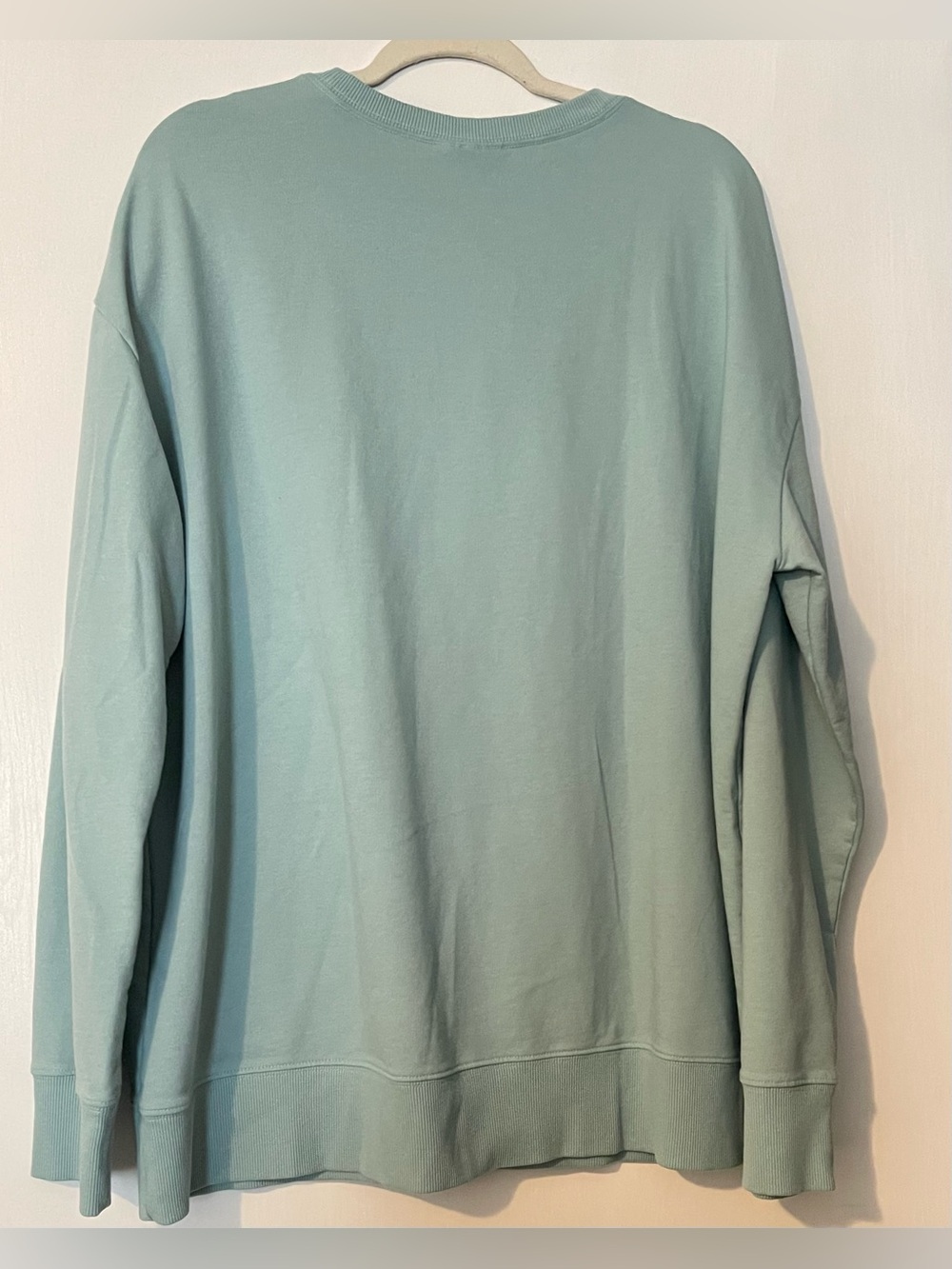 Latino Heritage Month Teal Hola Sweatshirt, Crewneck, women's size XL - Picture 2 of 5